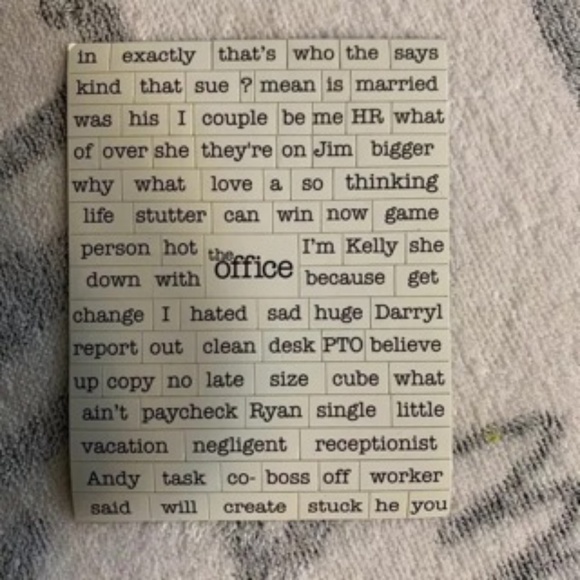 "The Office" Related Words Refrigerator Magnets 3 sheets - Picture 2 of 4